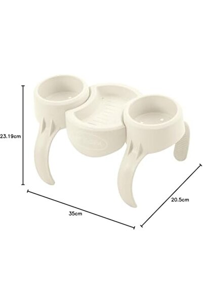Yıldızan حامل المشروبات من msa shop Lay-Z Spa، طقم 35 × 2.32 × 20.5 سم، أبيض ...
