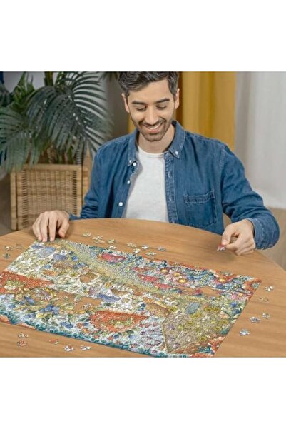 Yıldızan , 1000P Puzzle Flowering Mushroom Houses, Adult Puzzle 931845