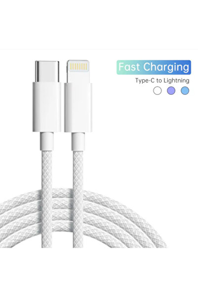 MARJAN AQIQ Super fast charging Type-C to Lightning Braided Cable, Data Sync Cable, for iPhone 14/13/12/11/Pro/Max/X/XR/XS/8
