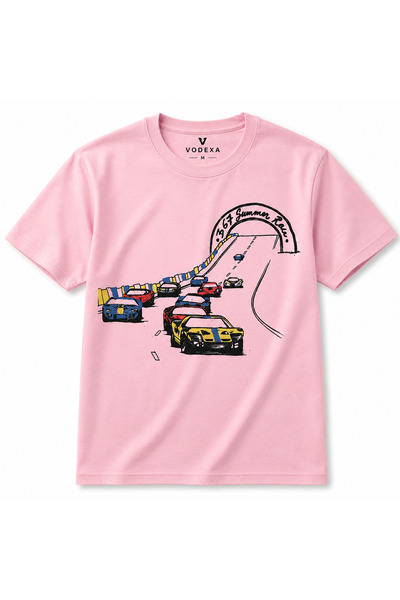 VODEXA Μπλουζάκι Unisex Oversize RALLY με στάμπα, 100% βαμβακερό, άνετη εφαρμογή