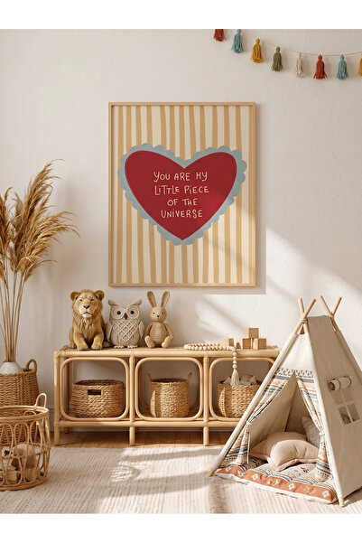 Creatick Design İskandinav Tarzı Masif Ahşap Çerçeveli Çocuk ve Bebek Odası M...