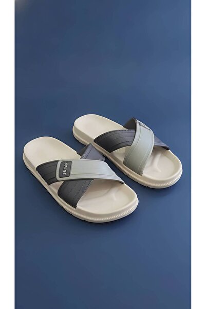 1way Men's Comfortable Cross-Strap Modern Design Slipper