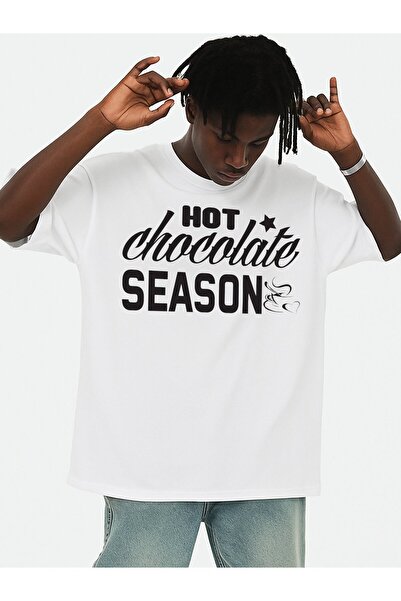 2mcup Hot Chocolate Season Tee Men Comfort Colors Tshirt White 2026 Soft Comf...