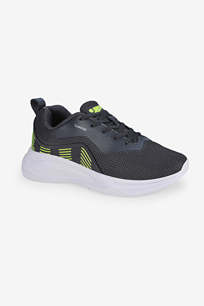 Campus Men IVAN Lightweight Cushion Lace-Up Running Shoes-Black