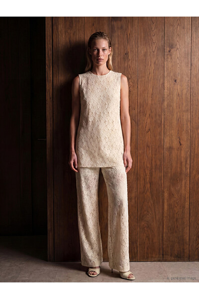 LC Waikiki Esvab • Modern & Distinctive Standart Fit Lace Women's Trousers