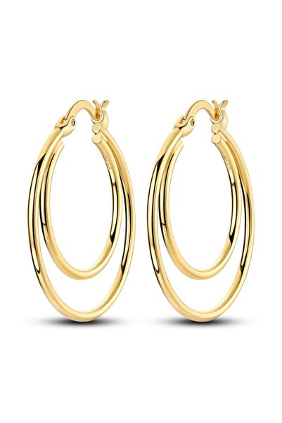 Choice17 KTE136-GD Hot Sale Gold Color Silver 925 Earring For Woman Round Sun...