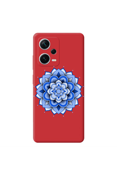 Other Xiaomi Poco X5 Manadala D9 Red Colored Silicone TPU Θήκη