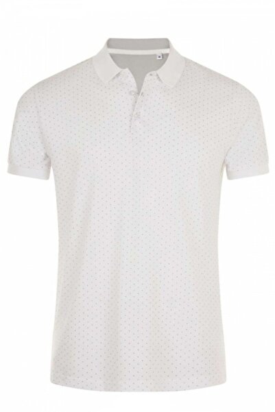 Sol's Imperial Tricou polo bărbătesc, 100% bumbac, Sol's Brandy Alb cu buline...