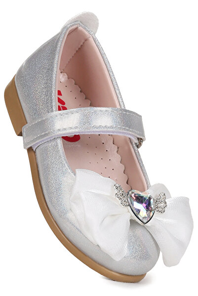 Kiko Kids Amira Glittery Velcro Girls' Ballerina Shoes