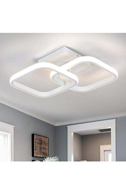 Generic GUDOO Led Ceiling Light Fixture, 4500K Modern Hallway Light, White Sq...