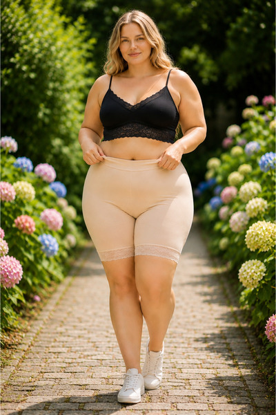 MİSSEMMA Women's Plus Size Shorts Underwear Bamboo-Cotton Breathable Fabric