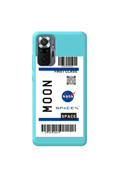 Other Xiaomi Redmi Note 10 Pro 4G Moon spacex Turquoise Colored Silicone TPU ...