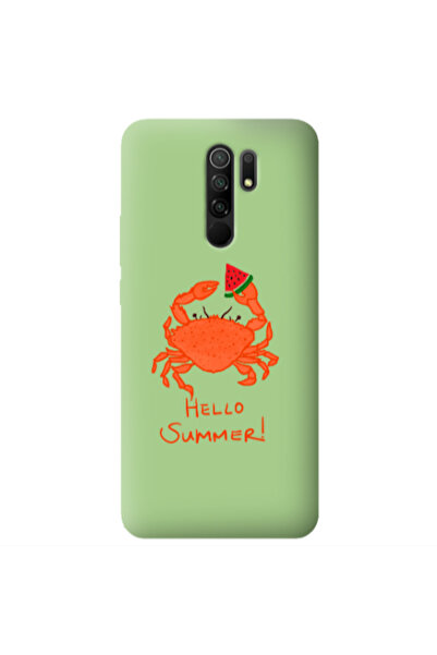 Other Xiaomi Redmi 9 Hello Summer! Light Green Colored Silicone TPU Θήκη
