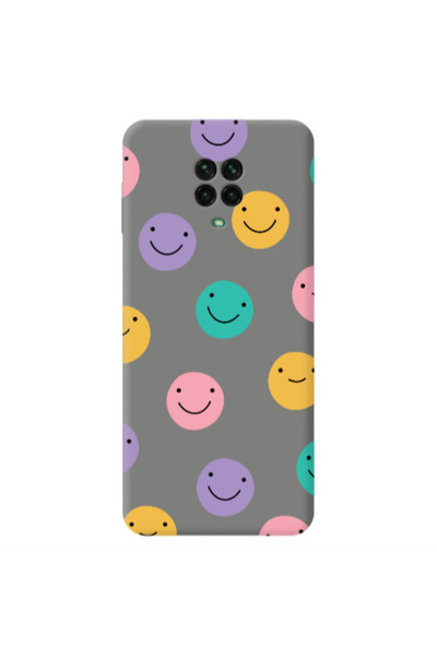 Other Xiaomi Redmi Note 9 Pro Colorful smiles Grey Colored Silicone TPU Θήκη