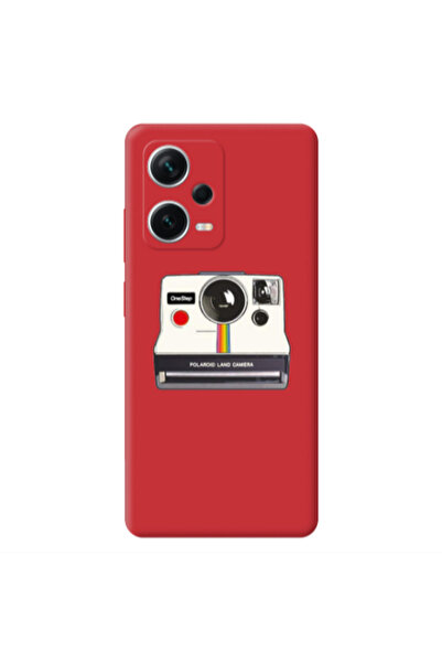 Other Xiaomi Poco X5 Polaroid land camera Red Colored Silicone TPU Θήκη