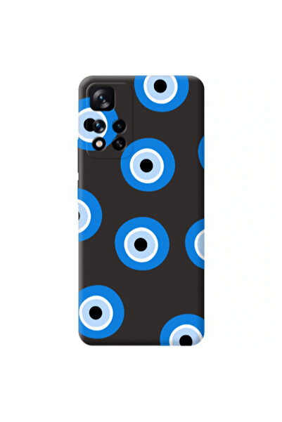 Other Xiaomi Redmi Note 11 Pro 5G Evil eyes beads Black Colored Silicone TPU ...