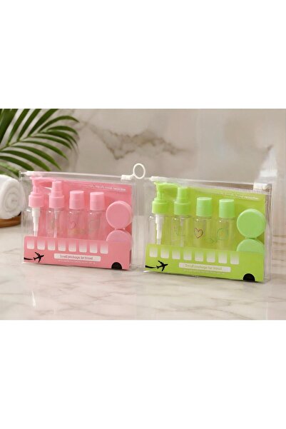 Mek life 6-Piece Transparent Cosmetic Travel Bottle and Cream Box Set