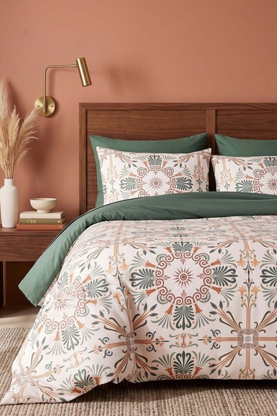 Rivaİstanbul Ethnic Palace Double Duvet Cover Set Cotton