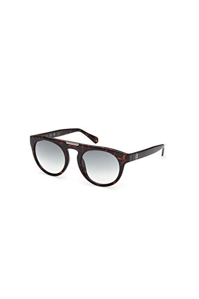 Guess Dark Havana Uv400 Injected Male Sunglasses