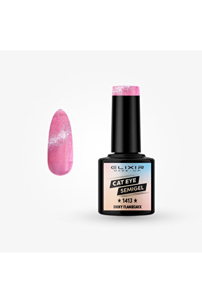 Elixir CAT EYE SEMI GEL (ΗΜΙΜΟΝΙΜΟ BΕΡΝΙΚΙ) - 1413 SHINY FLAMBEAUX 8ML