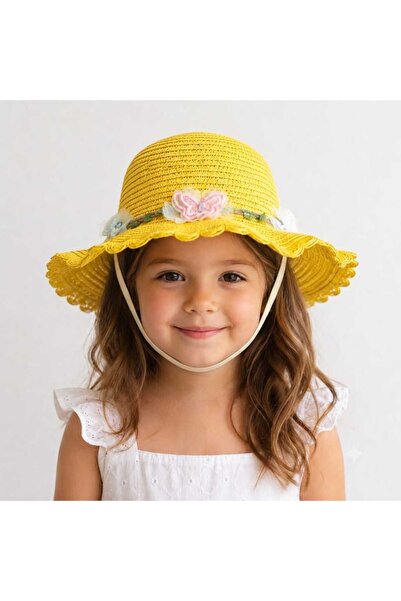 NoNameStore7 Palarie de soare pentru fetite, prindere sub barbie, 58 cm, Mult...
