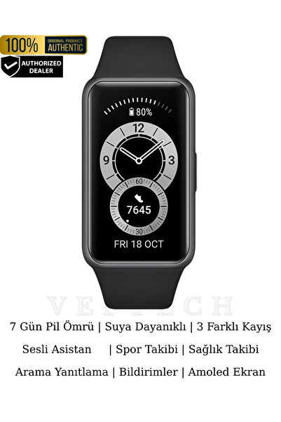 VEFTECH SmartWatch 18 mini 7 Gün Pil Süresi Suya Dayanıklı Spor & Sağlık Taki...