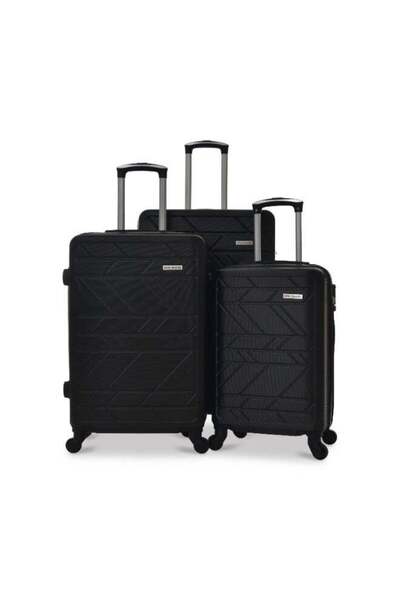 New Travel 3-Piece Trolley Luggage Set with Wheels, Hard Shell ABS, 360° Spin...