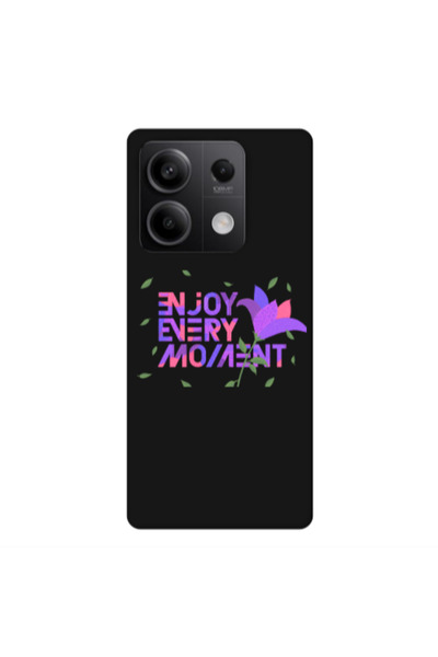 Other Xiaomi Redmi Note 13 5G Enjoy Every Moment Black Colored Silicone TPU Θήκη