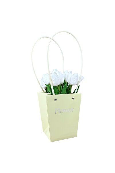 OEM Set Pachete pentru Flori Hârtie Crem 10 Pachete 13x9.5x15.5 cm