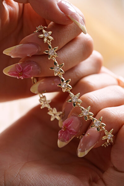 AŞIK ACCESSORIES Stone Star Flower Bracelet