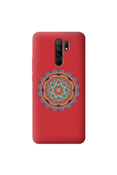Other Xiaomi Redmi 9 Mandala D102 Red Colored Silicone TPU Θήκη