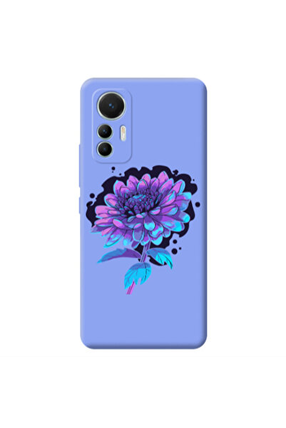 Other Xiaomi Mi 12 Lite Witch flower Light Purple Colored Silicone TPU Θήκη