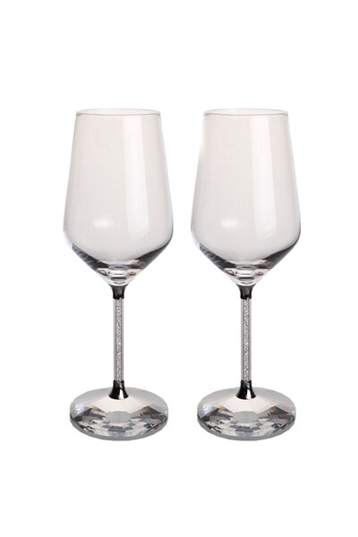 OEM Set 2 Pahare Sticlă Transparent 24 cm 430 ml