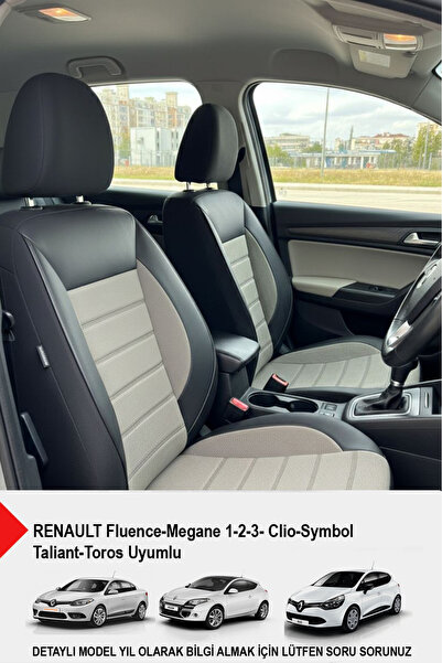 GM-DESIGN Speed Series Pique Fabric Car Seat Cover - (Renault Fluence-Megan1-...