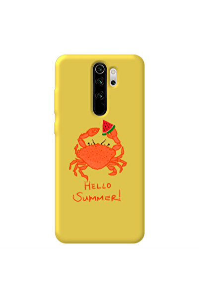 Other Xiaomi Redmi Note 8 Pro Hello Summer! Yellow Colored Silicone TPU Θήκη