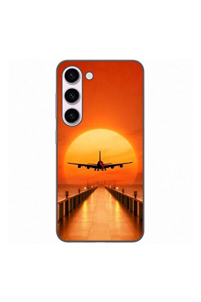 OEM Калъф, съвместим със Samsung Galaxy S23, силиконов гел TPU, с десен Самол...