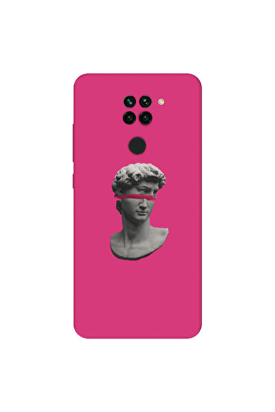 Other Xiaomi Redmi Note 9 Half statue Fuchsia Colored Silicone TPU Θήκη