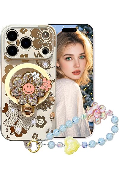 Urban URBANNX iPhone 17 Pro Max Case - Cute Bling Diamond Glitter Floral Butt...
