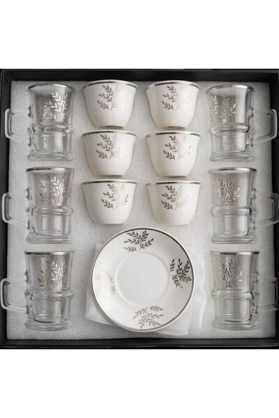 LUXURY Tea and Coffee Set for Entertaining Guests with Decorative Designs Sui...