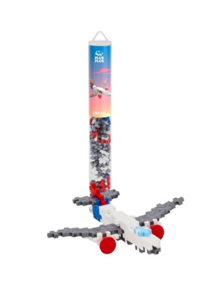 GIOCHI PREZIOSI Plus+ Τουβλάκια Αεροπλάνο σε Σωλήνα 100 τεμάχια (PLS4284)