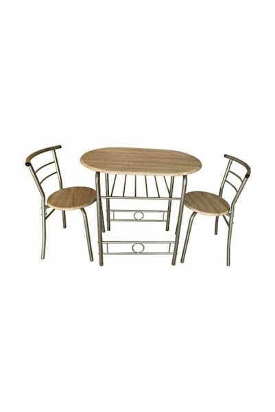 OEM Set de masă cu două scaune Dual, stejar alb