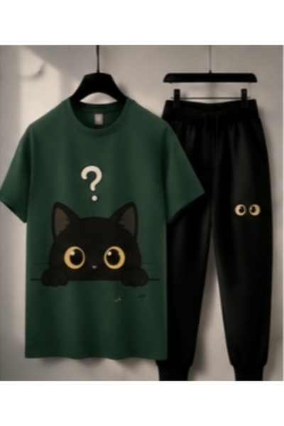 COZYWEAR Unisex Oversize Shorts Set Short Sleeve T-Shirt Comfortable Fit Summ...
