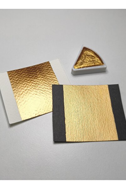 AYÇA ACUN Bronz Handmade Metalik Tam Tablet Sulu Boya