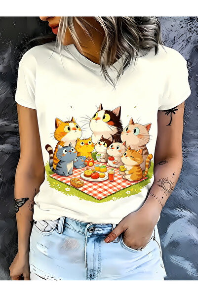 212Wear Retro Elegant Pure Blouse Ladies, Round Neck, Short Sleeves, Natural ...