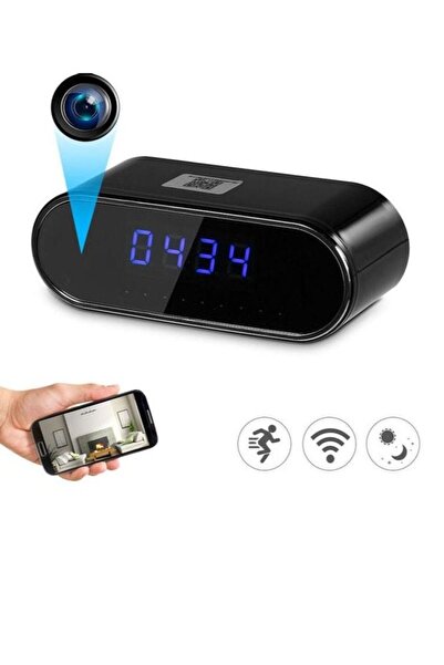Gennext Wireless Hidden Spy Wifi Mini Camera Digital Table Clock with Full HD...