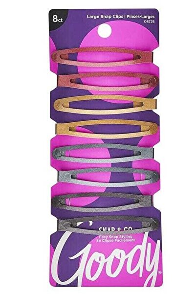 Goody Snap Clips Large 8ct