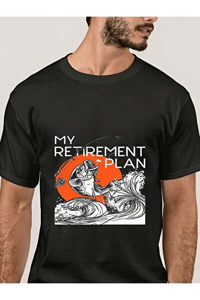 BASEPULSE 180G T-Shirt My Retirement Plan - an Ideal Present Fishing Lovers |...