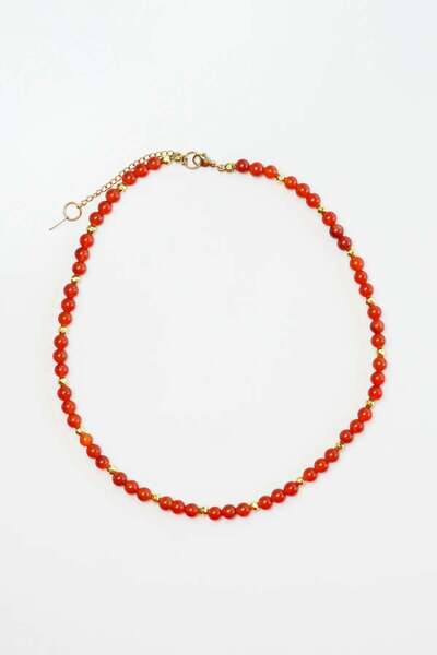 Orenda Design Agate Natural Stone Necklace |   Evil Eye and Negative Energy P...
