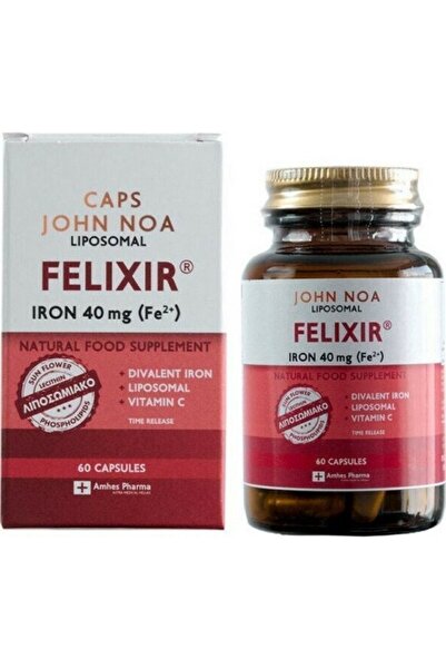 JOHN NOA Liposomal Felixir Iron 40mg + Vitamin C Συμπλήρωμα Διατροφής Σιδήρου...