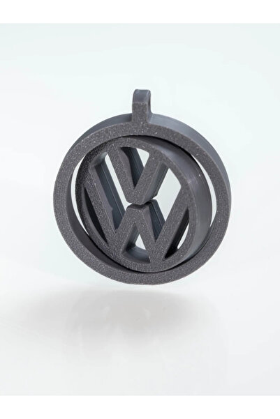 Volkswagen Döner Anahtarlık 3D Baskı Siyah Renk